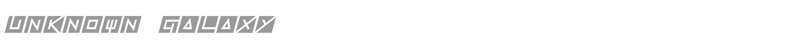 Unknown Galaxy font preview